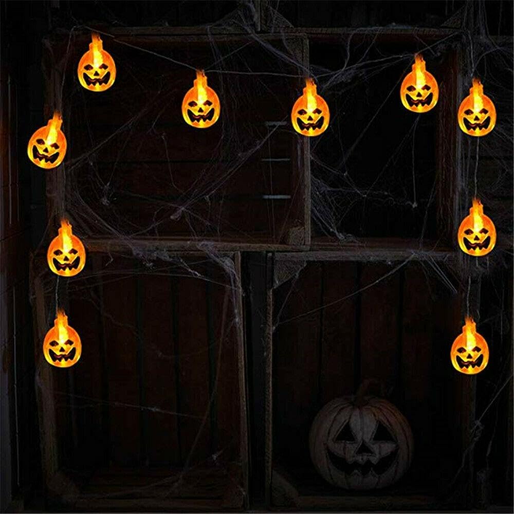 Jack-O-Lantern Pumpkin String Lights, 10 LED - image 5