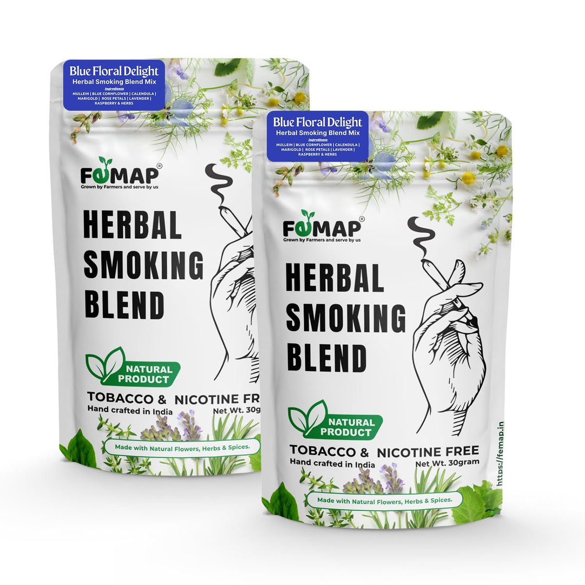 Blue Floral Delight Herbal Blend Mix, 2 x 30g