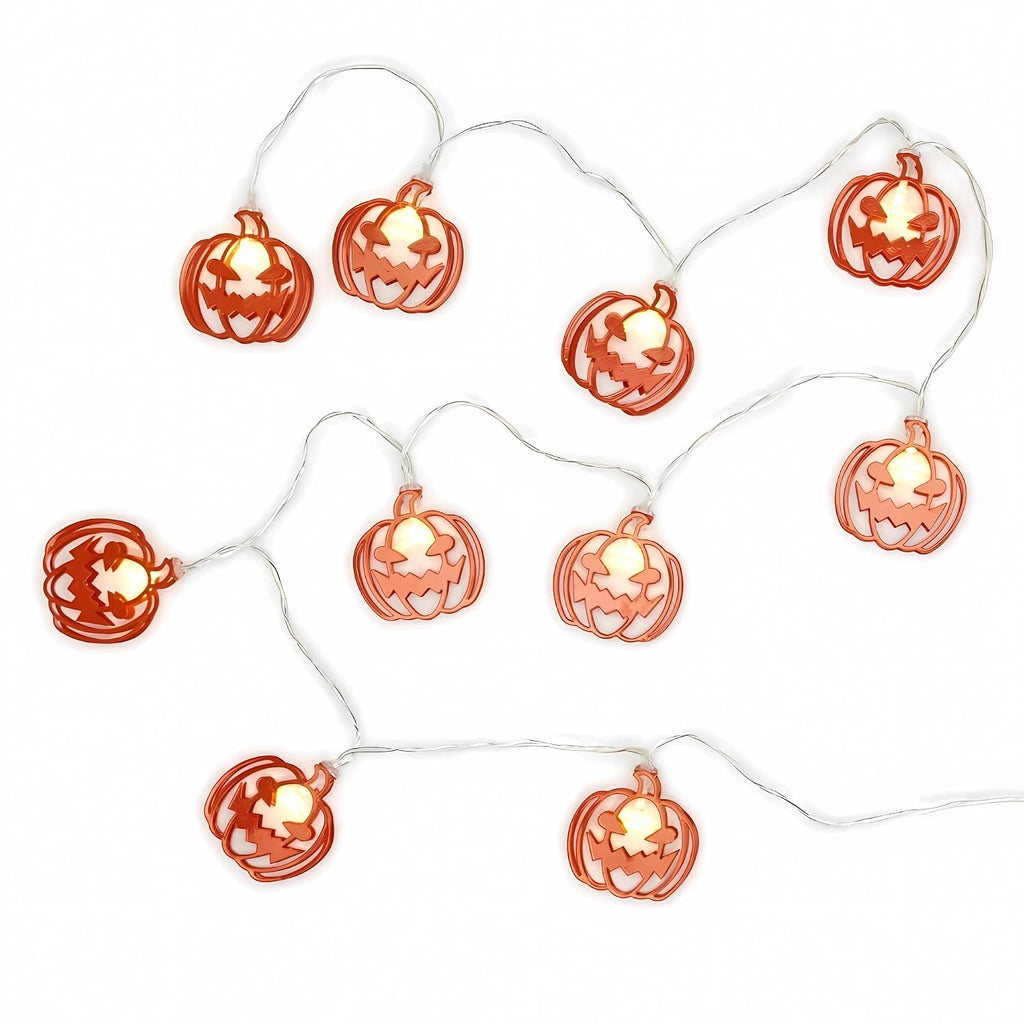 Metal Jack-O-Lantern Pumpkin String Lights, 2 m - image 1