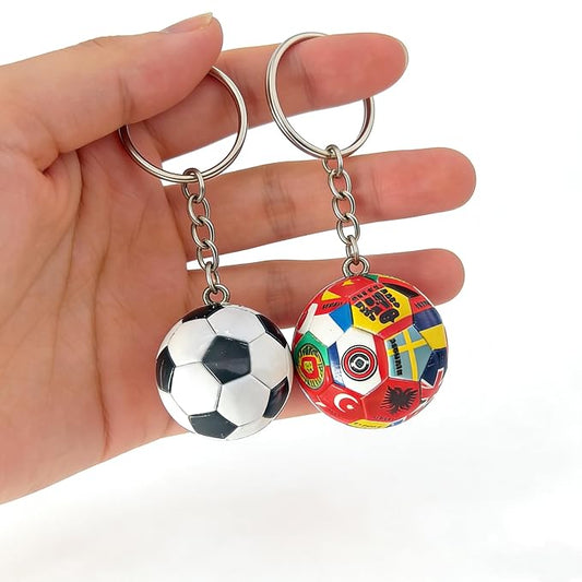 2PCS 2026 World Cup Soccer Ball Keychain Set
