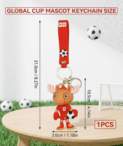 2026 Football Cartoon Keychain Gift