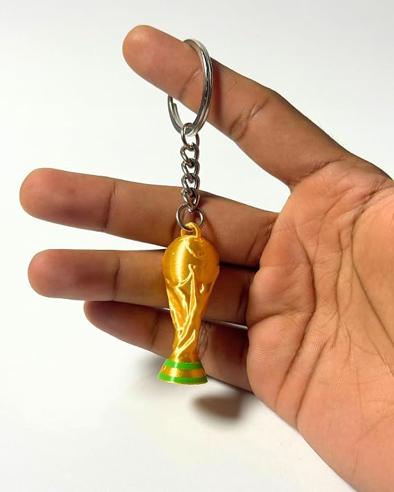 Football Trophy Keychain Backpack Charm