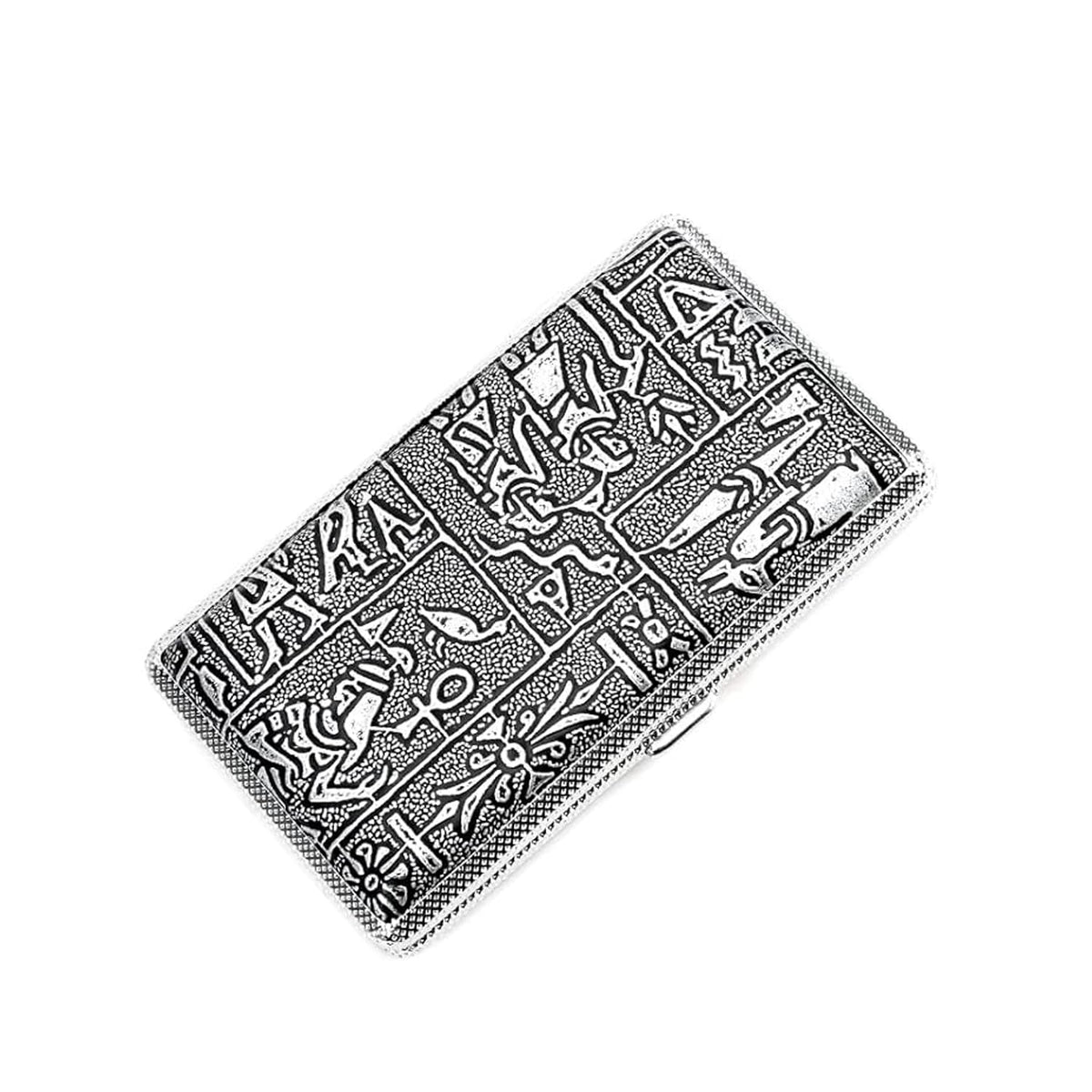 Slim Gold Cigarette Case, Egypt Pattern