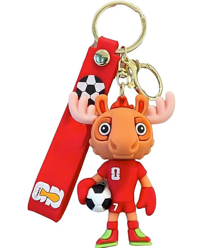 2026 Football Cartoon Keychain Gift