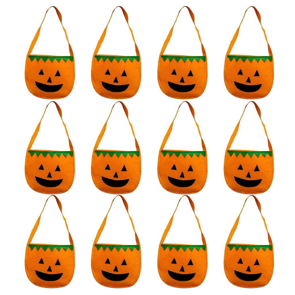 Fabric Pumpkin Trick or Treat Basket, Small