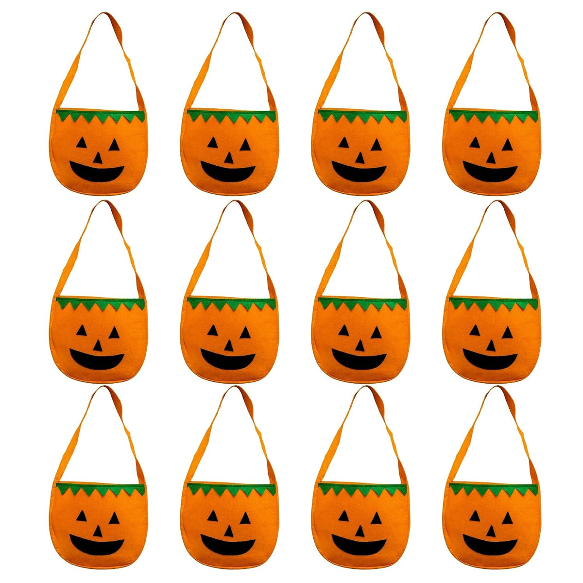 Fabric Pumpkin Trick or Treat Basket, Small