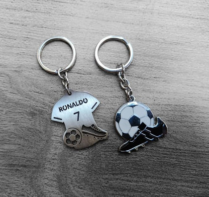 Combo of Premium Football Metal Keychains
