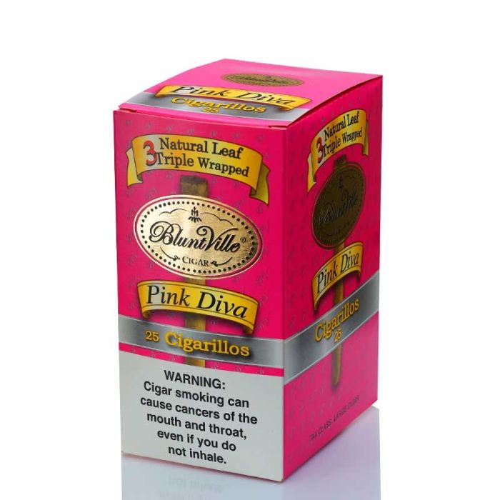 Bluntville Natural Leaf Triple Wrapped Pink Diva