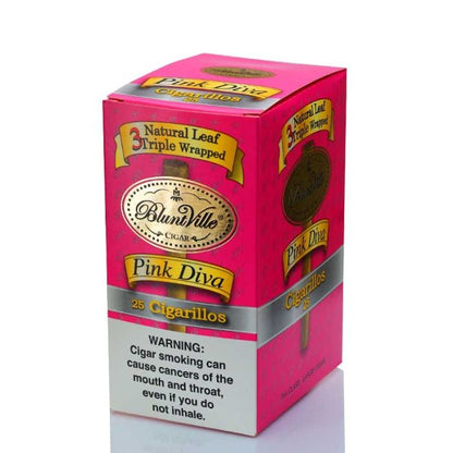 Bluntville Natural Leaf Triple Wrapped Pink Diva