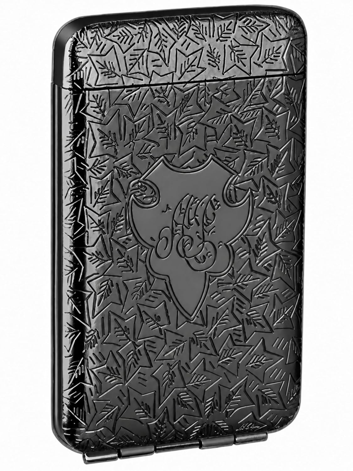 Metal Cigarette Case with Internal Divider and Gift Pouch