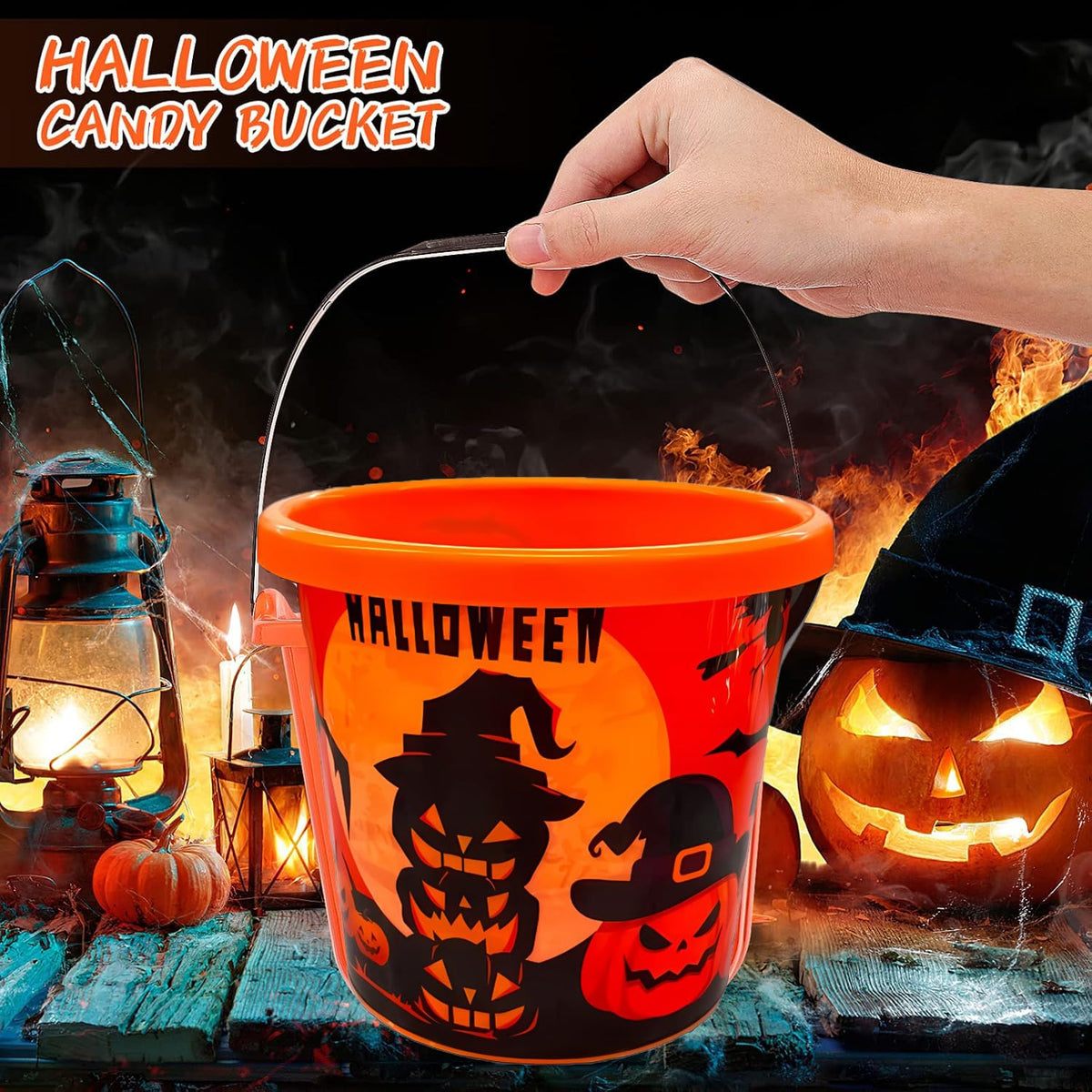 Big Pumpkin Candy Basket for Halloween