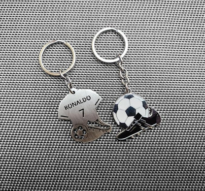 Combo of Premium Football Metal Keychains