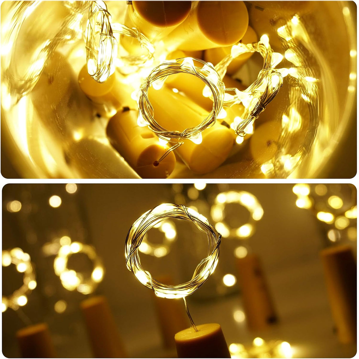 Cork Bottle Fairy Lights, 20 LED, Pack of 12 - image 3