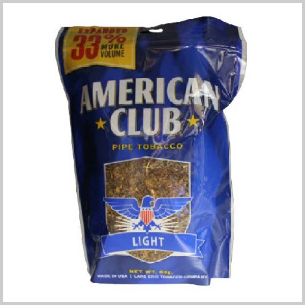 American Club Blue Tobacco Bag | 6oz Smooth Tobacco Blend | For Adult Tobacco Customers Only