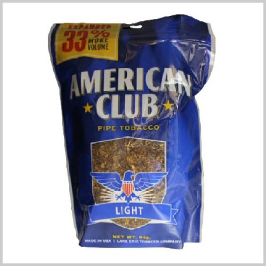 American Club Blue Tobacco Bag | 6oz Smooth Tobacco Blend | For Adult Tobacco Customers Only