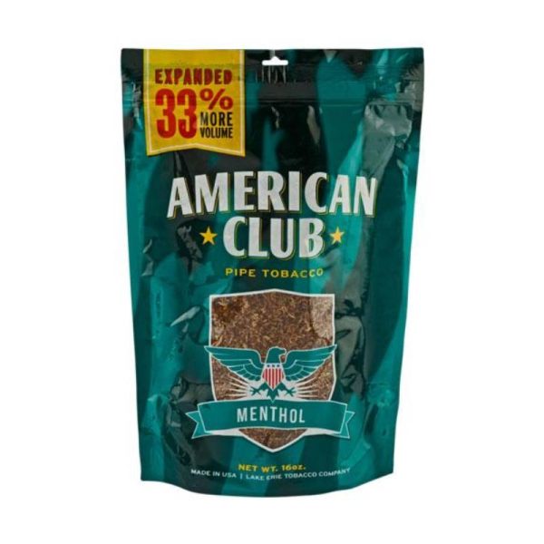 American Club Green Tobacco Bag | 16oz Smooth Tobacco Blend | For Adult Tobacco Customers Only