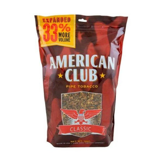 American Club Red Tobacco Bag | 16oz Smooth Tobacco Blend | For Adult Tobacco Customers Only