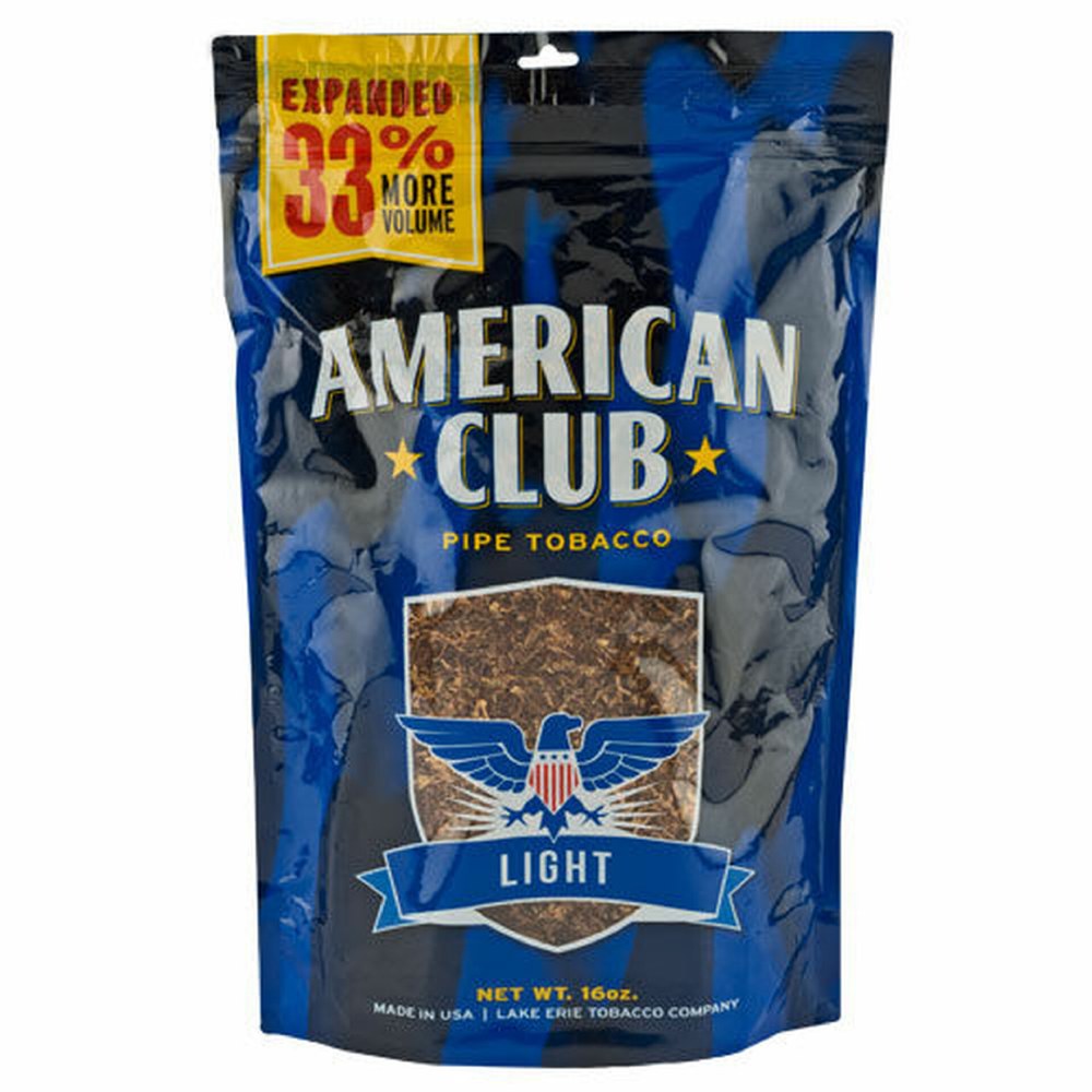 American Club Blue Tobacco Bag | 16oz Smooth Tobacco Blend | For Adult Tobacco Customers Only