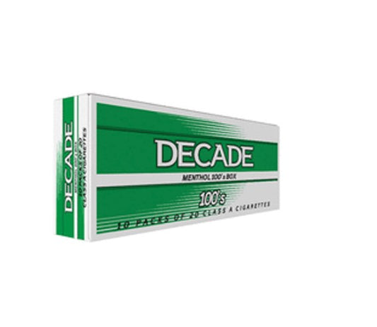 Decade menthol 100 box