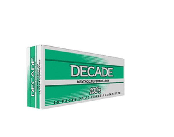 Decade menthol silver 100 box