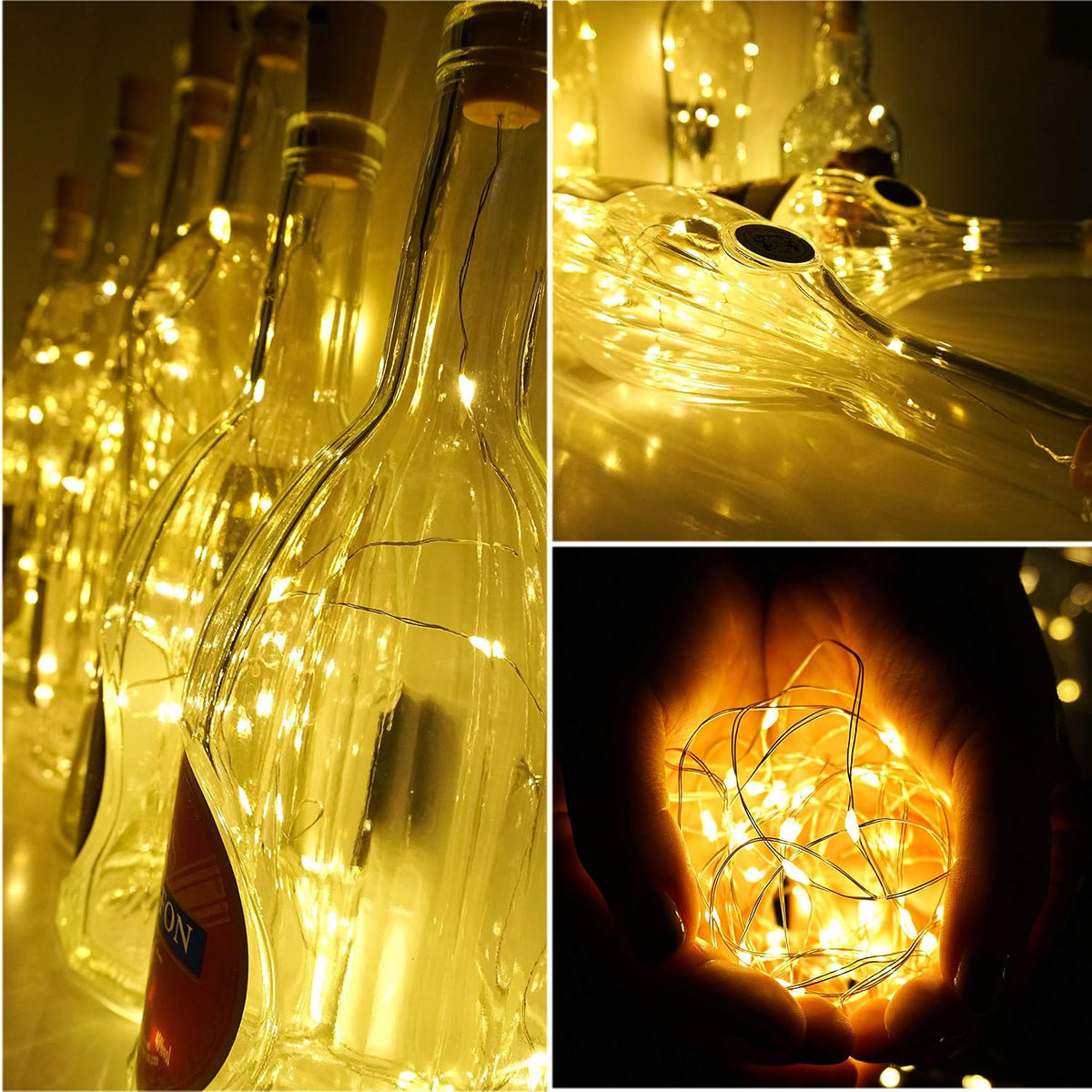 Cork Bottle Fairy Lights, 20 LED, Pack of 12 - image 4