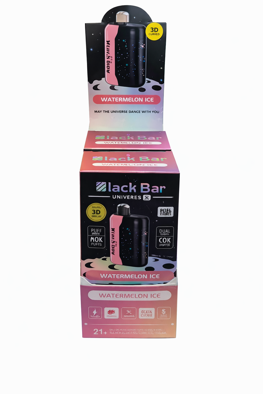 Black bar disposable vapes Watermelon Ice