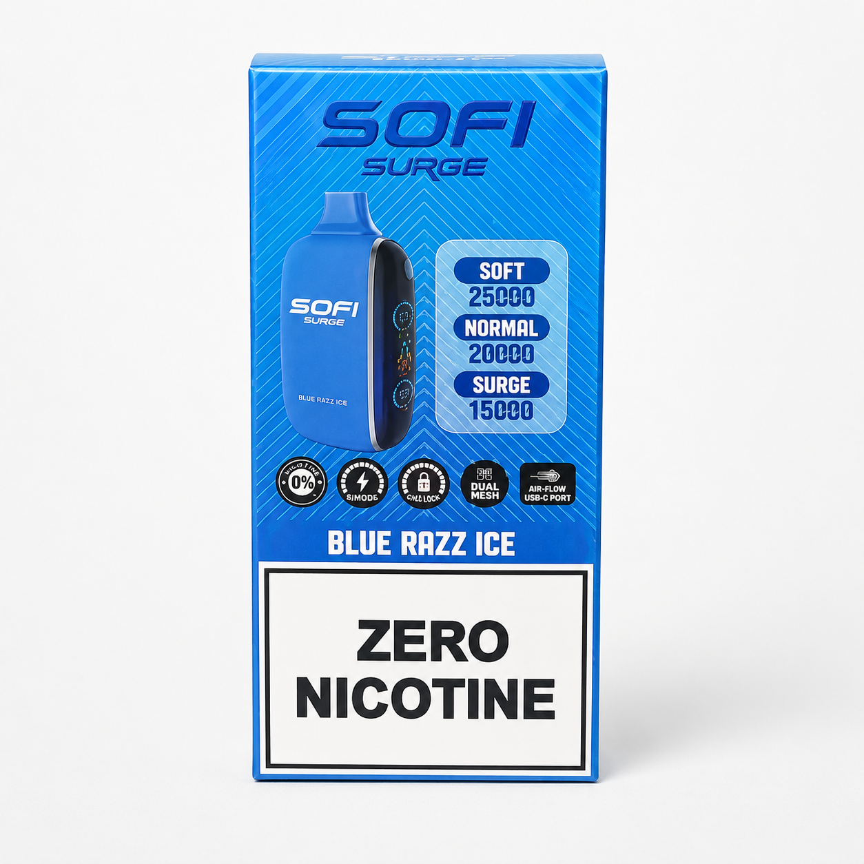 Sofi Surge Zero Nicotine Vape – Blue Razz Ice