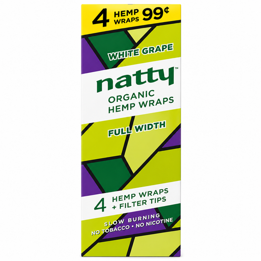 NATTY HEMP WRAPS WHITE GRAPE