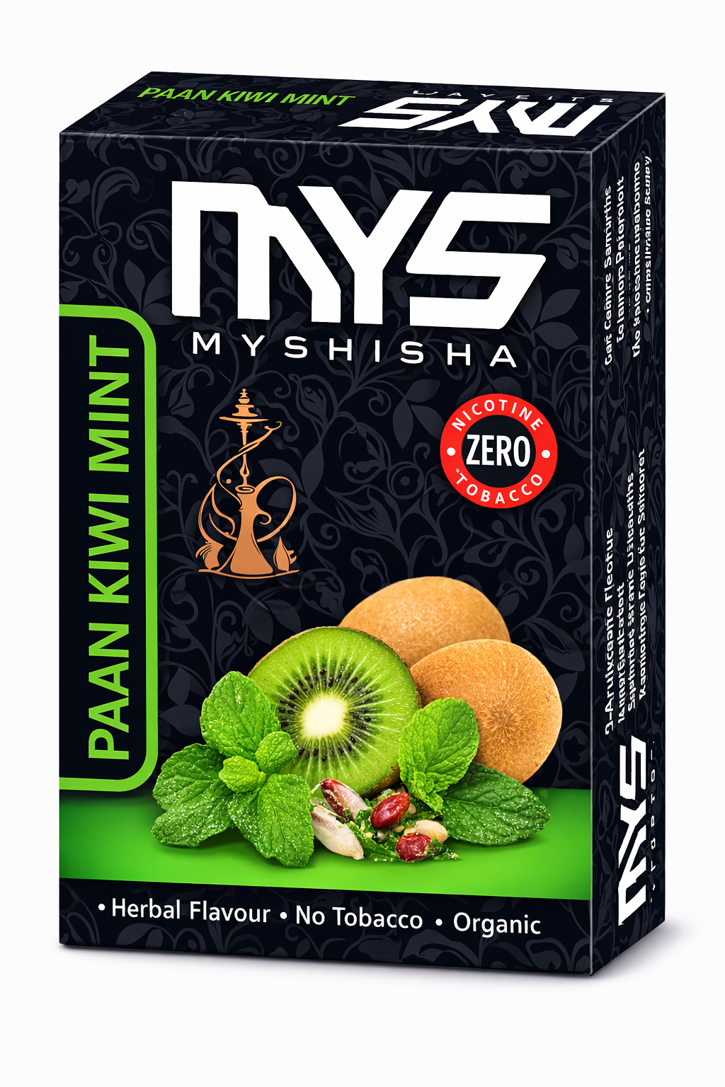 My Shisha Paan Kiwi Mint Herbal Hookah Flavor