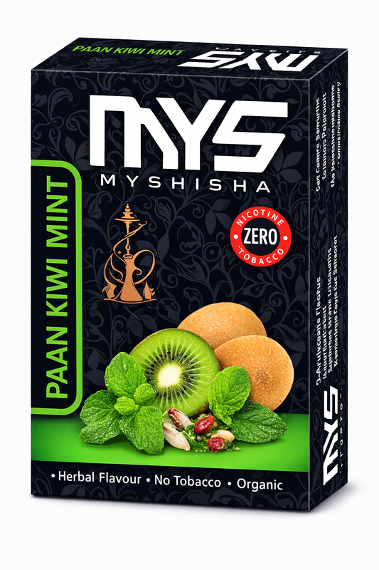 My Shisha Paan Kiwi Mint Herbal Hookah Flavor