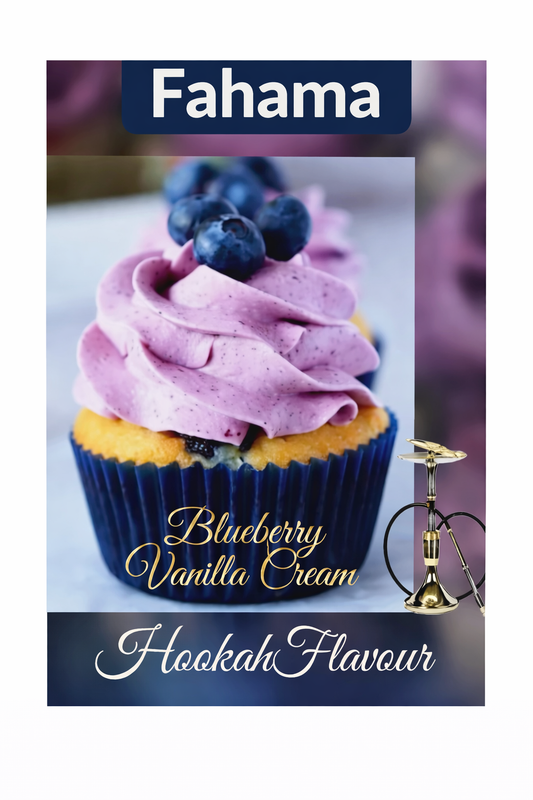 Fahama Non - Nicotine Blue Berry Vanilla Cream Hookah Flavor