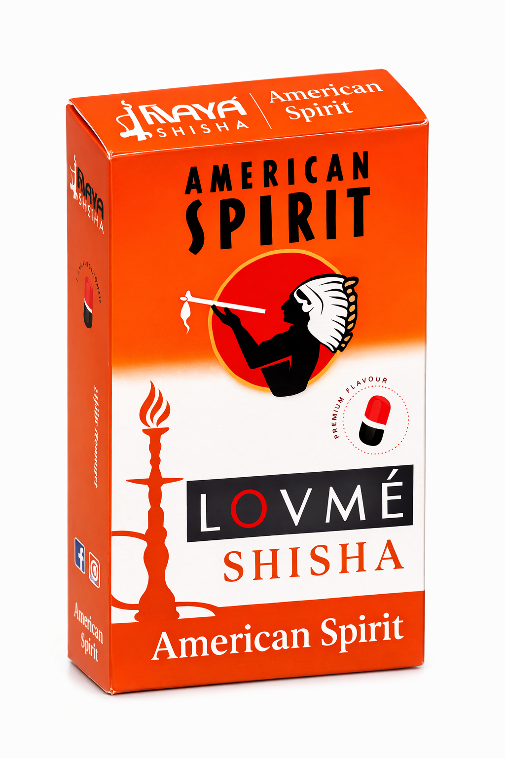 Love Me Hookah Shisha Non - Nicotine American Spirit Flavor