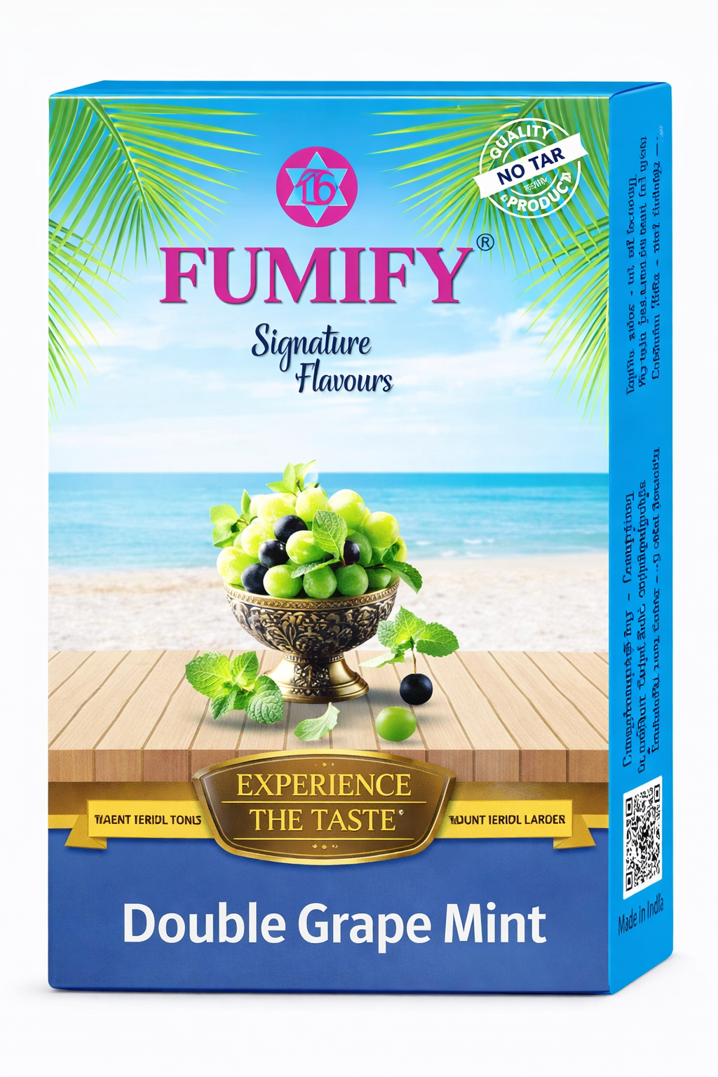 Fumify Double Grape Mint Nicotine Free Hookah Flavor