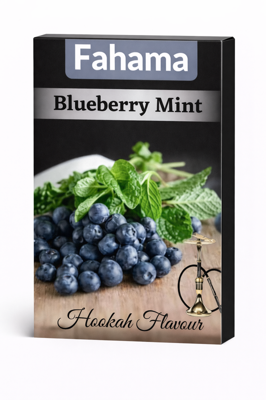 Fahama Blue Berry Mint Non - Nicotine Hookah Flavor