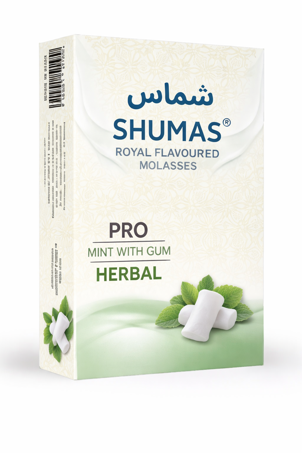 Shumas Mint With Gum Herbal Hookah Flavor Nicotine Free