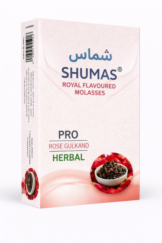 Shumas Rose Gulkand Herbal Hookah Flavor Nicotine Free
