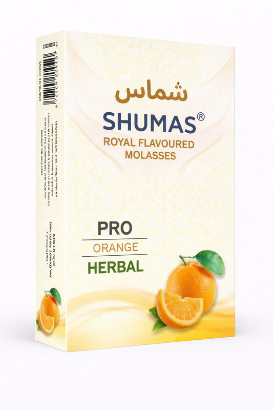 Shumas Orange Herbal Hookah Flavor Nicotine Free