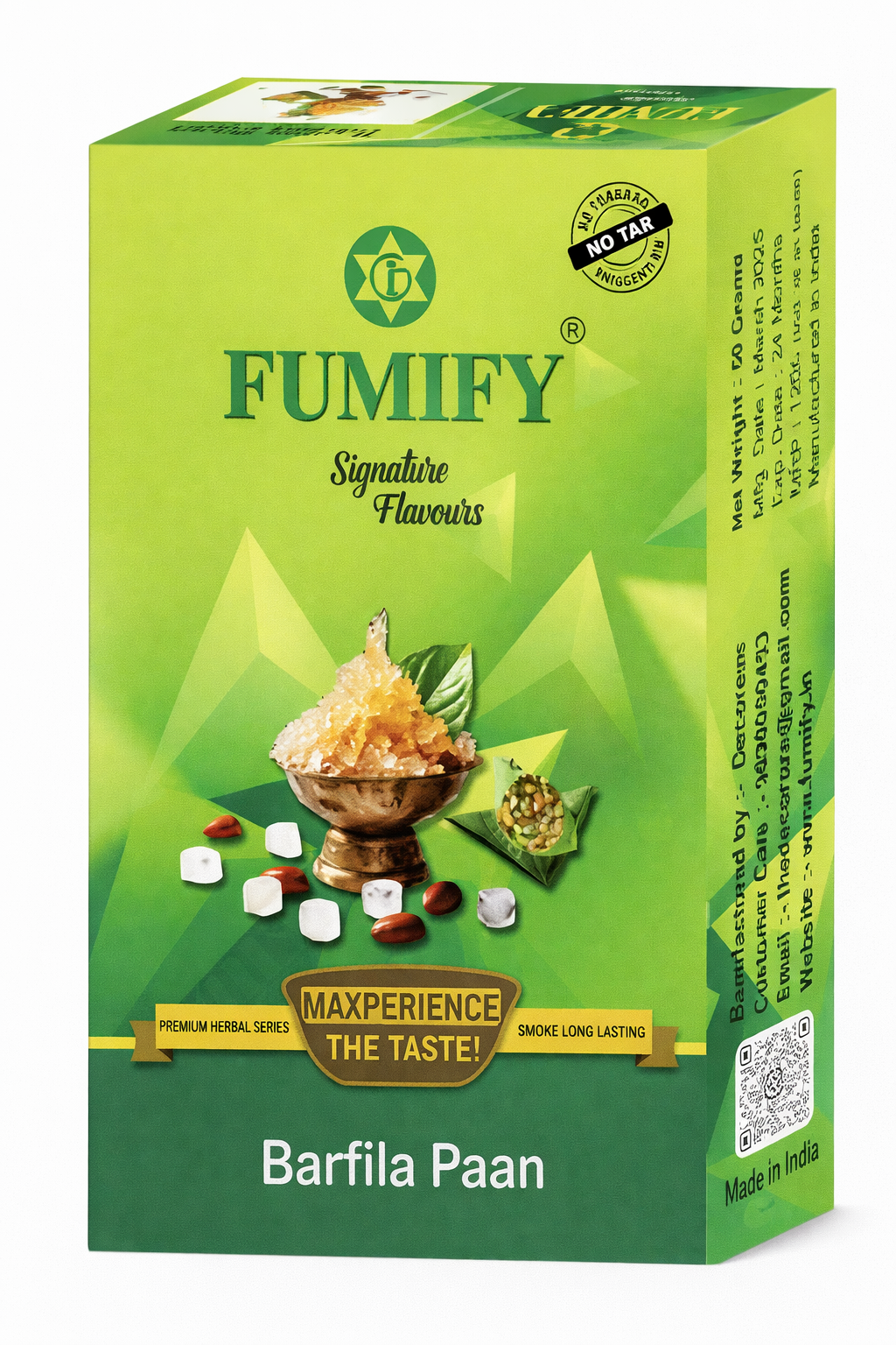 Fumify Barfila Paan Non - Nicotine Hookah Flavor