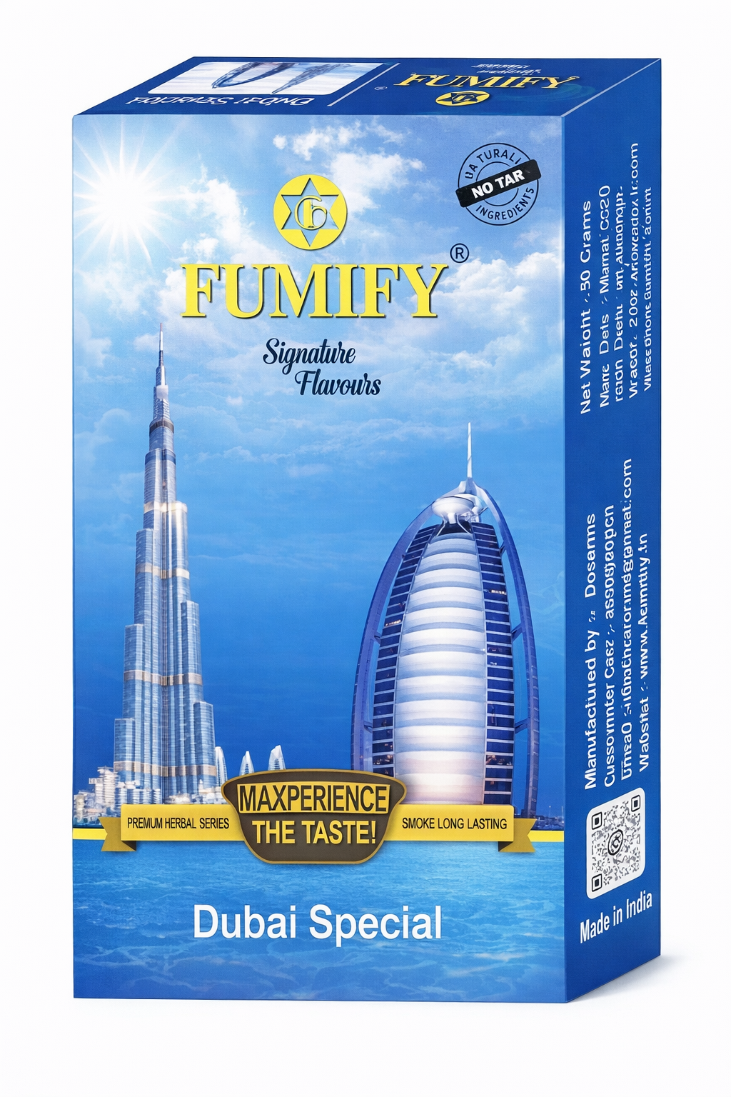 Fumify Non - Nicotine Hookah Flavor Dubai Special