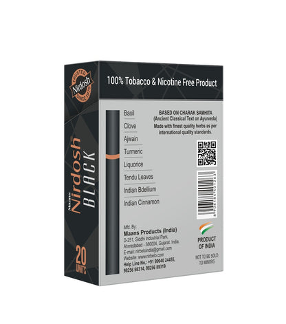 Nirdosh Herbal Smoke Black - 20 Sticks