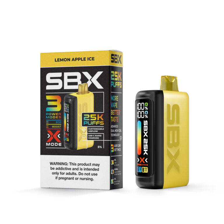 SBX disposable vapes Lemon Apple Ice