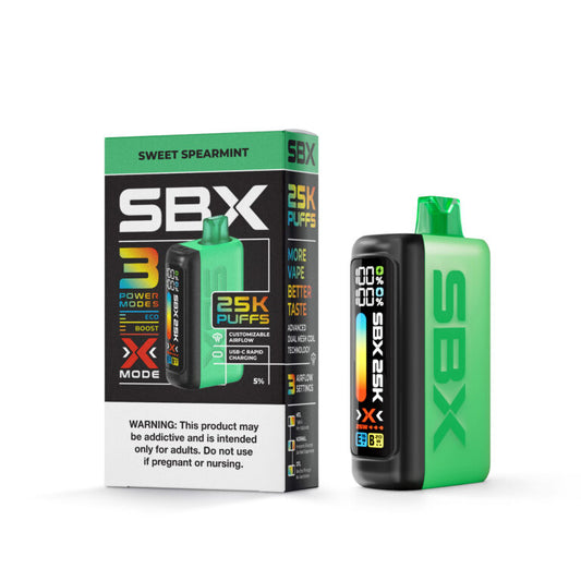 SBX disposable vapes Sweet Spearmint