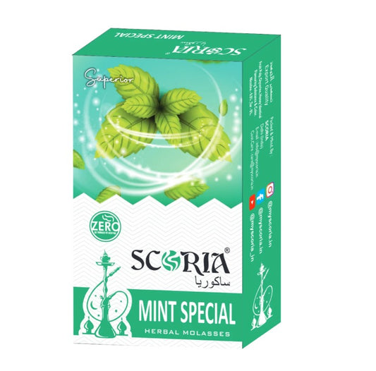 Scoria Mint Special Non - Nicotine Hookah Flavor