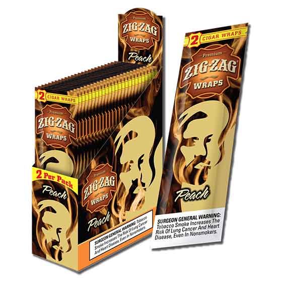 Zig Zag Cigar Wraps Peach 50CT