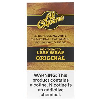 AL CAPONE TOBACCO WRAP ORIGINAL 3/18PK