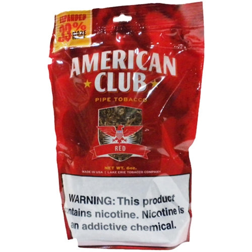 American Club Red Tobacco Bag | 6oz Smooth Tobacco Blend | For Adult Tobacco Customers Only