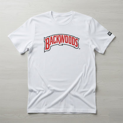 Back Woods White Color T-shirts