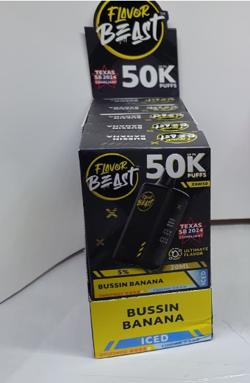 Flavor Beast iced disposable vapes Bussin banana