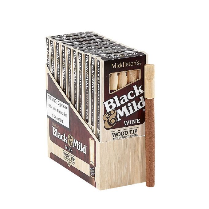 Black & Mild Wood Tip Wine Cigars