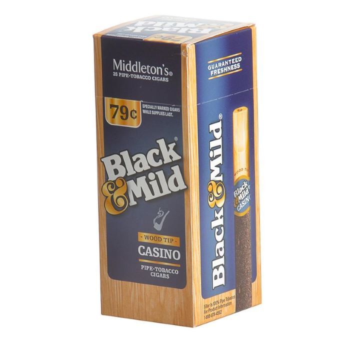 Black & Mild Cigars Wood Tipped Casino